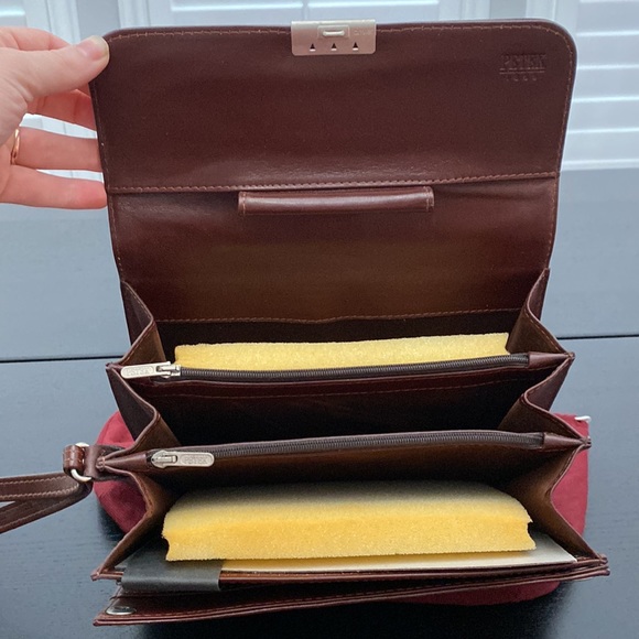 Petek 1855 Vintage Brown Leather Travel Organizer Bag - Picture 3 of 16